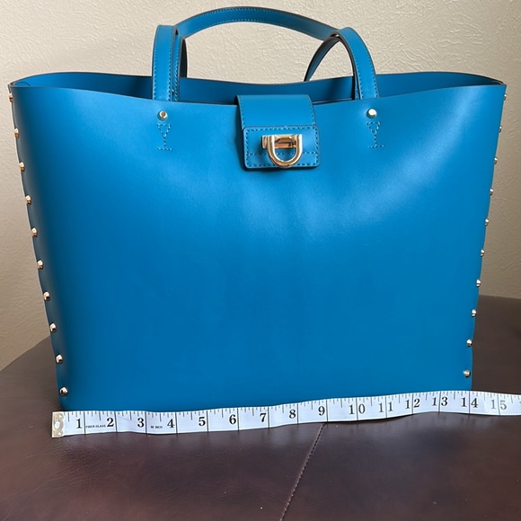 Michael Kors Manhattan Large Tote Leather Lagoon - Picture 1 of 17